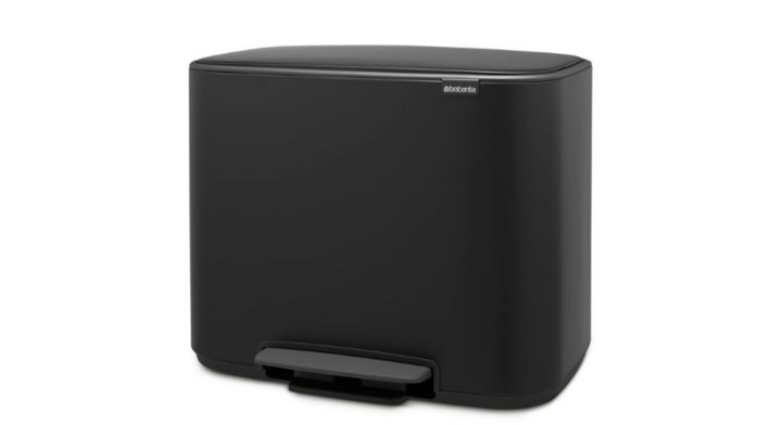 Brabantia, pedaalemmer, 11+23 liter, mat zwart, VB 121227