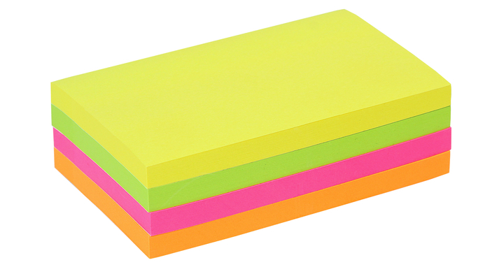 Memoblok quantore 76x127mm neon assorti(392386)