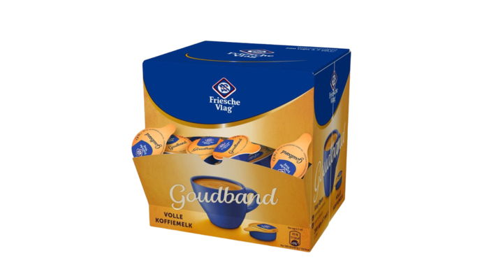 Koffiemelk friesche vlag goudband 7 ml 200 cups(11904)