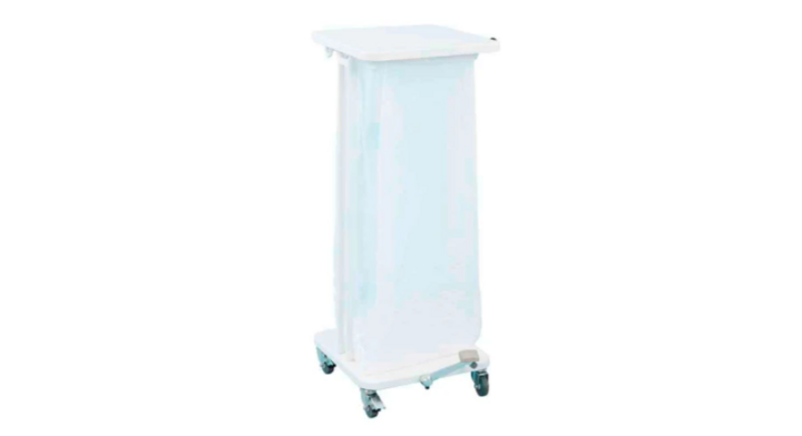 Saekko Boy | Verrijdbare Afvalzakhouder | 60 Liter | Wit | VB 145193