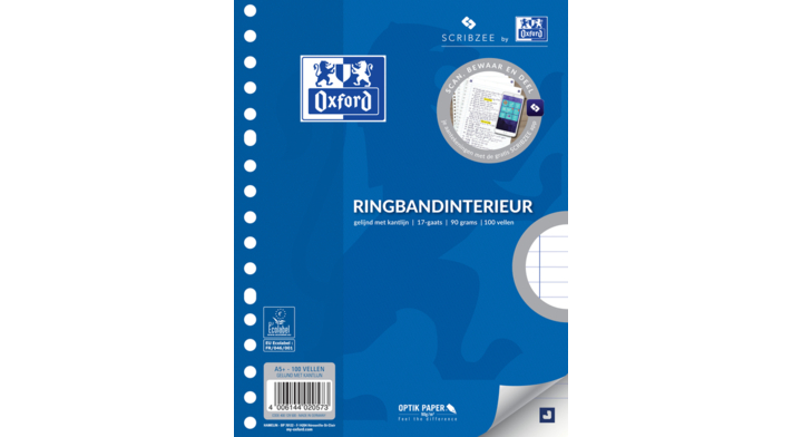 Oxford, interieur A5, 17-gaats, lijn, 400129500 (100 stuks)