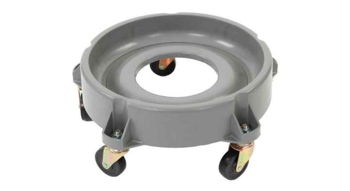 Kunststof trolley voor afvalbak 28003442, grijs, VB 207126