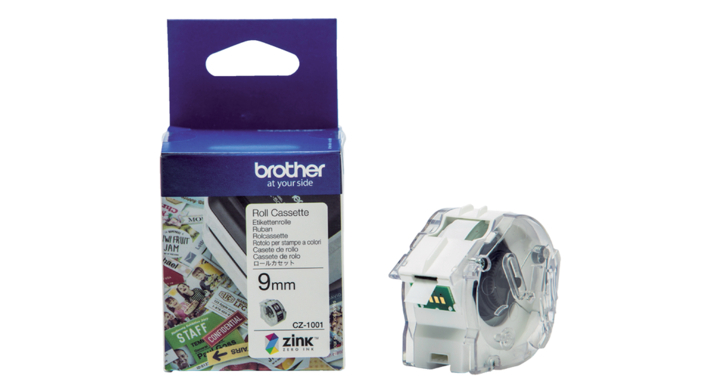 Labeltape brother cz-1001 9mmx5m kleur(cz1001)