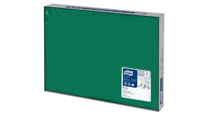 Tork, papieren placemat, 30x42 cm, Donkergroen, 474559 (2500 stuks)