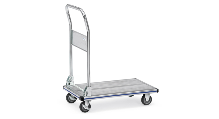 Alu platformwagen, 740x480mm Draagverm. 150kg