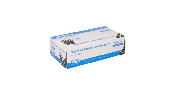 Handschoen cmt m soft nitril zwart(1302)