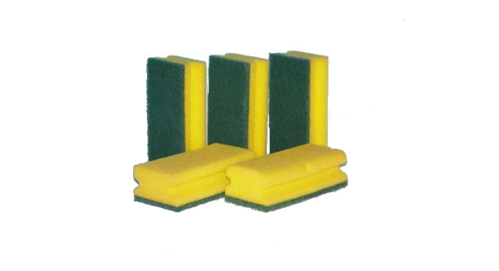 Taski, schuurspons, 95x60x45mm, groen/geel (1 stuk)