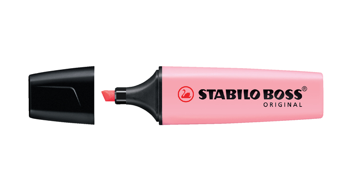 Markeerstift stabilo boss 70/129 pastel roze(70/129)
