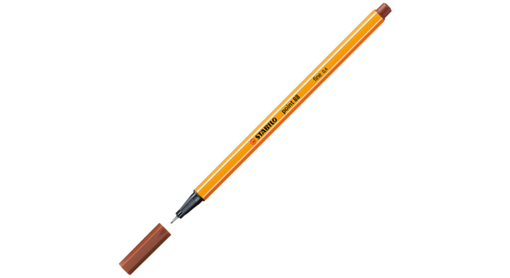 Fineliner stabilo point 88/38 rood krijt(88/38)