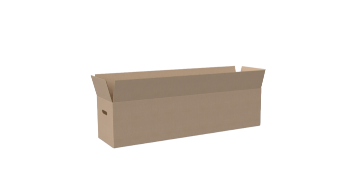 Kartonnen dozen 1210x292x292mm, EB-golf, handgreep/nokjes