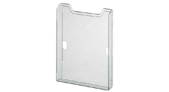 Papierbox a4 staand helderglas