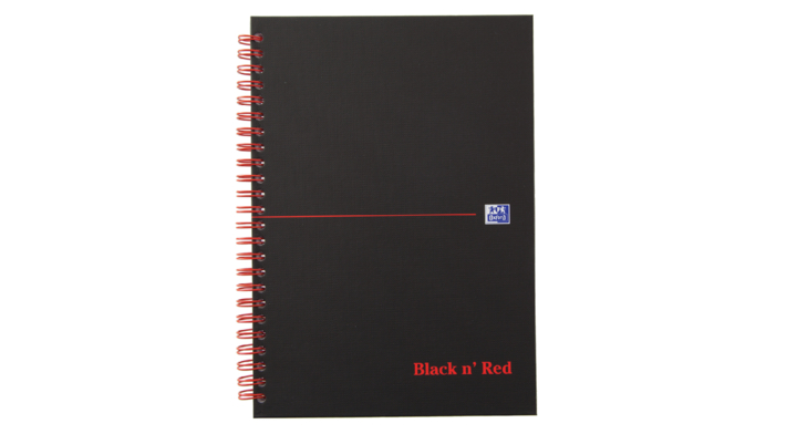Notitieboek oxford black n' red a4 lijn(400047608)