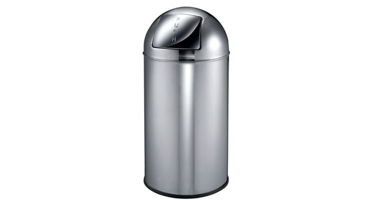 Pushcan, afvalbak met binnenbak, 40 liter, RVS, VB 405550