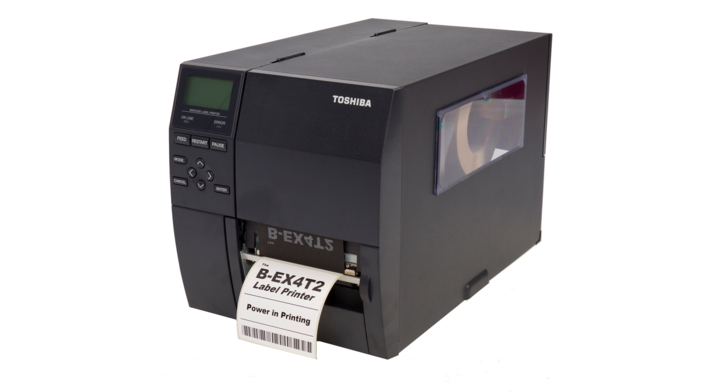 Toshiba, industrial labelprinter, B-EX4T2, 203 dpi, flathead