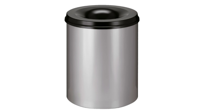 Metalen papierbak, vlamdovend, 80 liter, aluminium, VB 108000