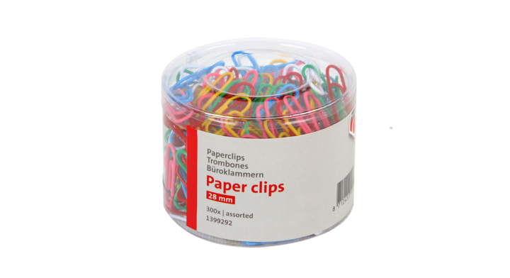 Paperclip quantore 28mm assorti 300 stuks(1399292)