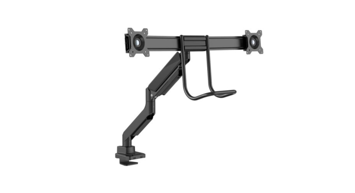 Filex, Swing, dubbel monitorarm crossbar, zwart