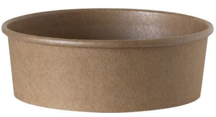 Kraft saladeschaal, PE coating, 500ml, 149mm (50 stuks)