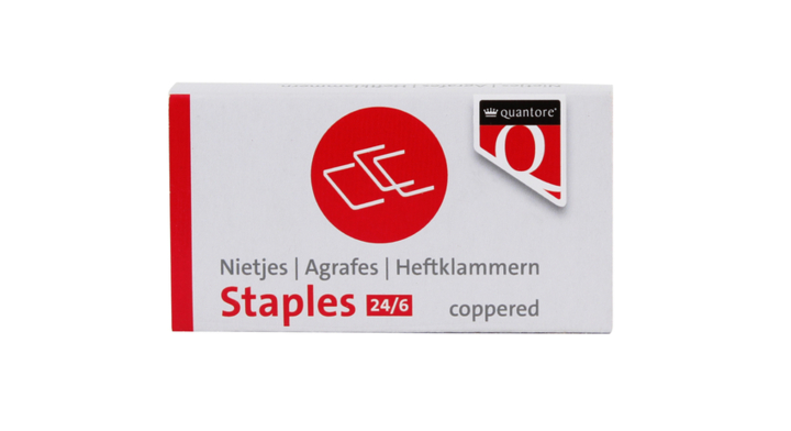 Nieten quantore 24/6 verkoperd, pak 1000 st