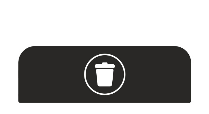 Communicatiepaneel voor Rubbermaid Configure 87 liter, VB 501661 | landfill Engels