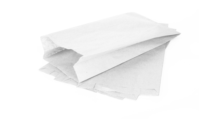 Koekzakjes Gebleekt Kraftpapier Blanko 1 Pond 14/21x32cm doos à 10kg