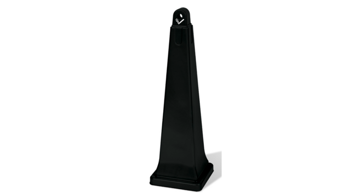 Rubbermaid Groundskeeper, rookzuil, zwart, VB 002570