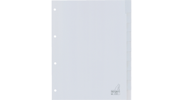 Tabblad kangaro g410f a4 4r pp 10dlg v-tabs grijs(g410f)