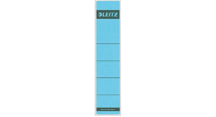 Rugetiket leitz 1643 38x190mm blauw