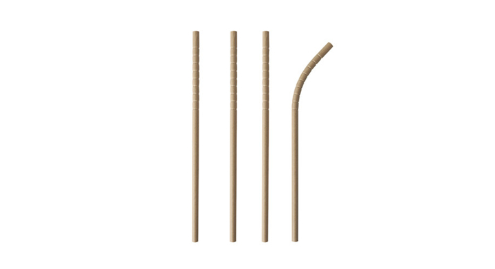 Buigrietjes, papier, bruin, 200x6mm (1000 stuks)