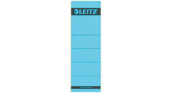 Rugetiket leitz 1642 58x190mm blauw