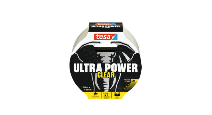 Tape tesa 48mmx20m ultra power clear transparant(56497-00000