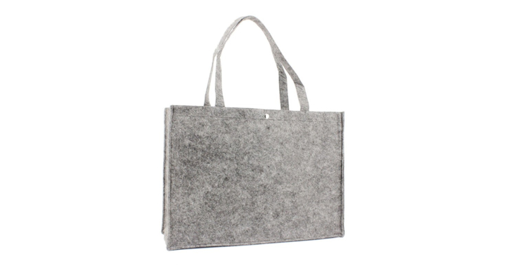 Shopper, 45+15x33cm, 220 grs licht grijs vilt (50 stuks)