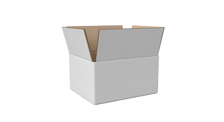 Kartonnen dozen, 274x187x200mm, B-golf, Wit