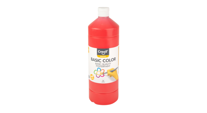 Plakkaatverf creall basic lichtrood 1000ml 01805
