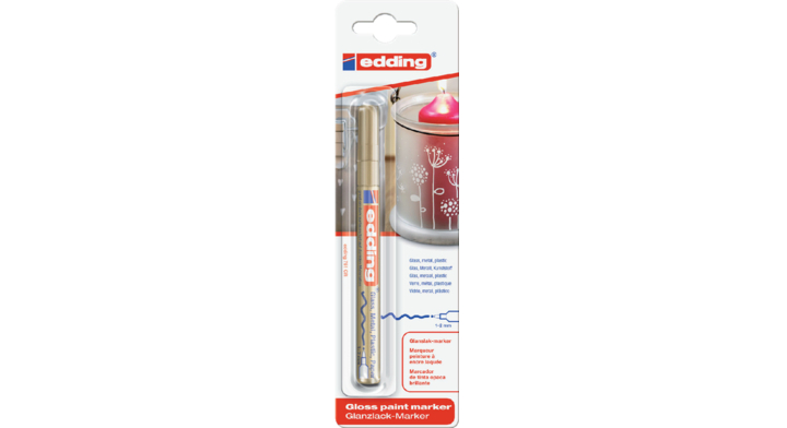 Viltstift edding 751 lak perm rond 2mm goud