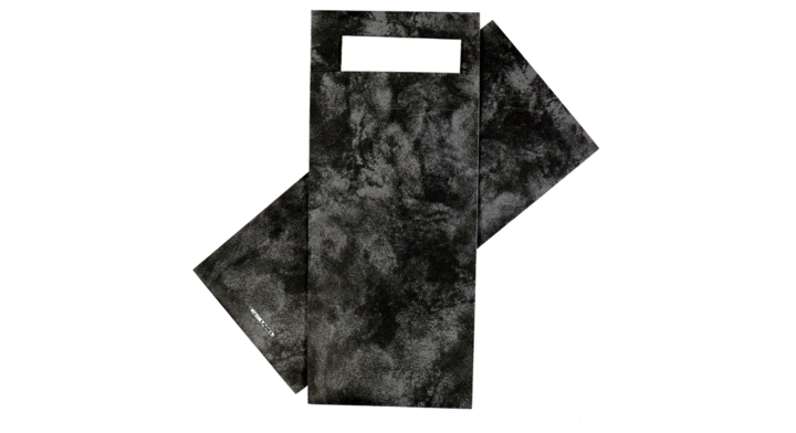 Bestekzakje iezzy 190x85mm zwart gemarmerd(132.1021)