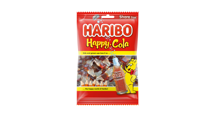 Snoep haribo happy cola zak 250gr(8hb201)