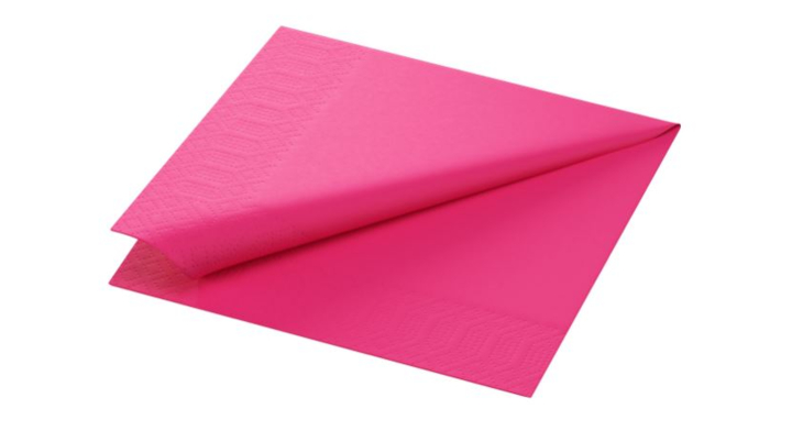 Duni Tissue, servet, 33x33 cm, 3-laags, Fuchsia, 165536 (1000 stuks) | OP=OP AANBIEDING