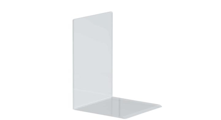 Boekensteun maul 12x12x17cm acryl glashelder(3513705)