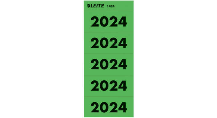 Rugetiket leitz 2024 80mm groen 100st(14240055)