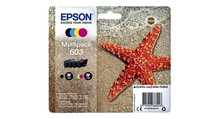 Inkcartridge epson 603 t03u6 zwart + 3 kleuren(3517738)