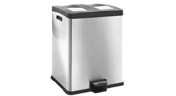 Rejoice EKO, pedaalemmer, 30+30 liter, mat RVS, VB 923860