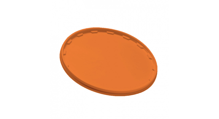 Deksel rond, PP, Ø293mm, t.b.v. V440075, oranje (990 stuks)