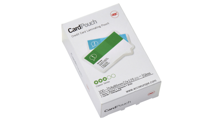 Lamineerhoes gbc creditcard 54x86mm 125mic