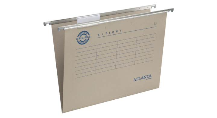 Alzicht, hangmap A4, frontaal, V-bodem, grijs, 2662014000
