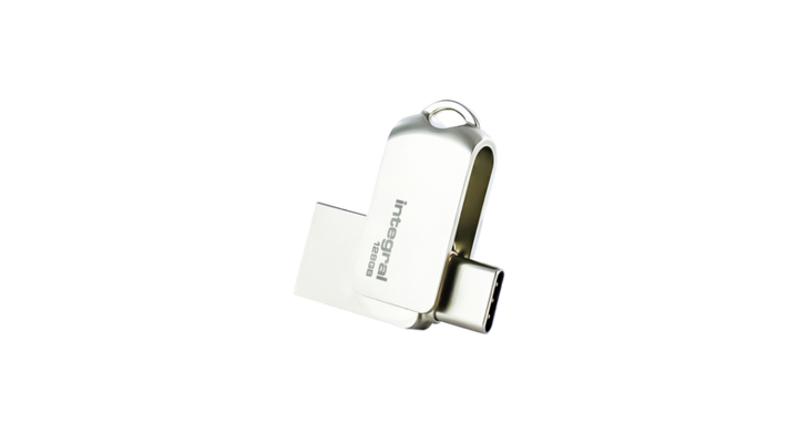 Usb-stick integral 3.0 usb-360-c dual 128gb(infd128gb360cdl3