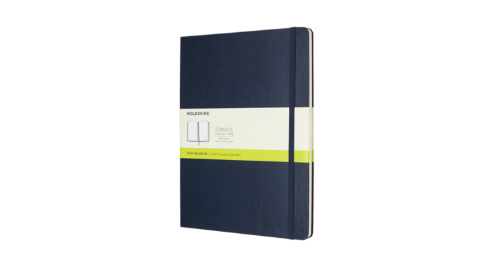 Notitieboek moleskine xl 190x250 blc hc sapp bl(qp092b20)