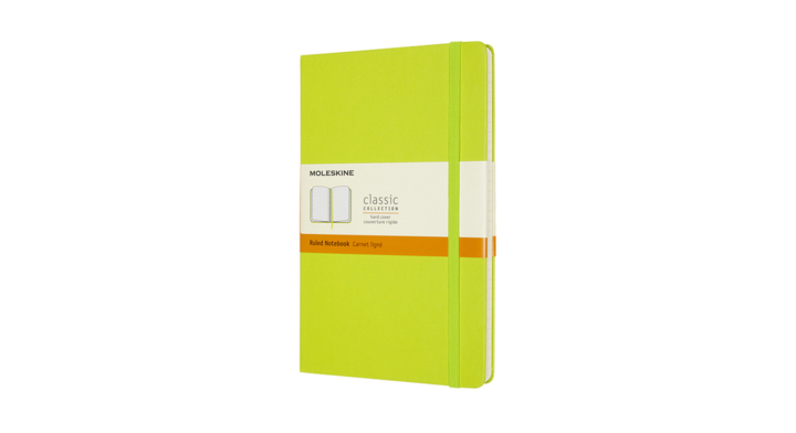 Notitieboek moleskine large 130x210 ln hc lem gn(qp060c2)
