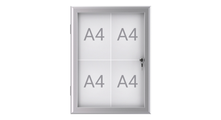Buiten- binnenvitrine maulexcite 4xa4 slot(6653408)