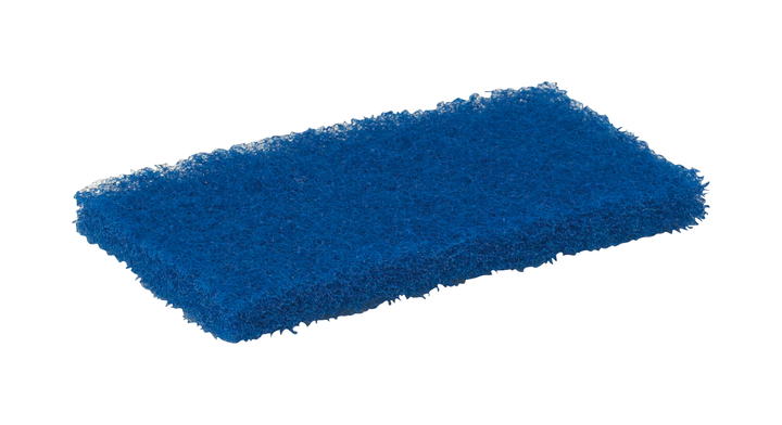 Vikan, schuurspons zacht, 125x245x23mm, nylon, blauw, 5524 (1 stuk)